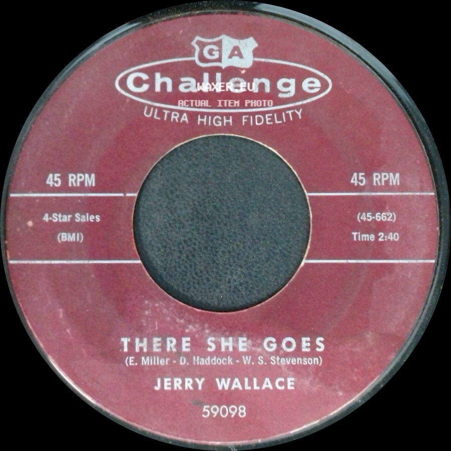 Jerry Wallace - Angel On My Shoulder / There She Goes side B