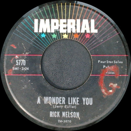 Rick Nelson - Everlovin' / Wonder Like You side B
