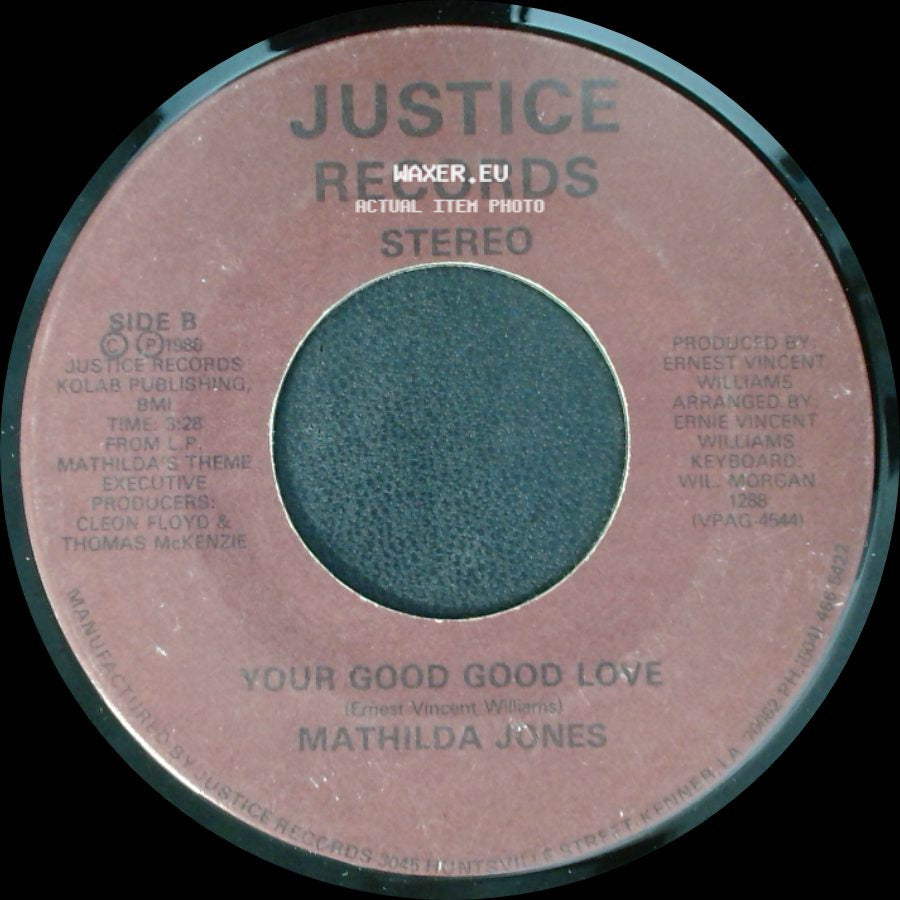 Mathilda Jones - I've Been Wrong Too Long / Your Good Good Love side B