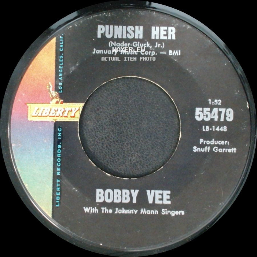 Bobby Vee / Bobby Vee And The Crickets - Punish Her / Someday (When I'm Gone From You) side A
