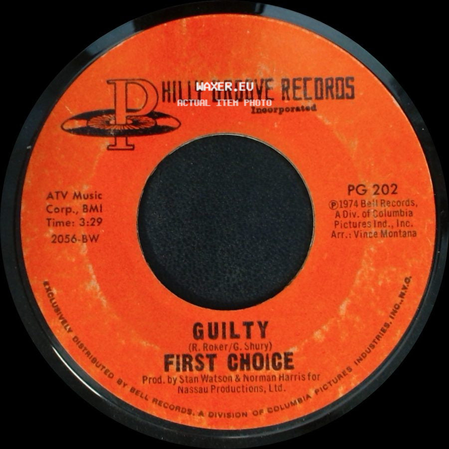 First Choice - Wake Up To Me / Guilty side B