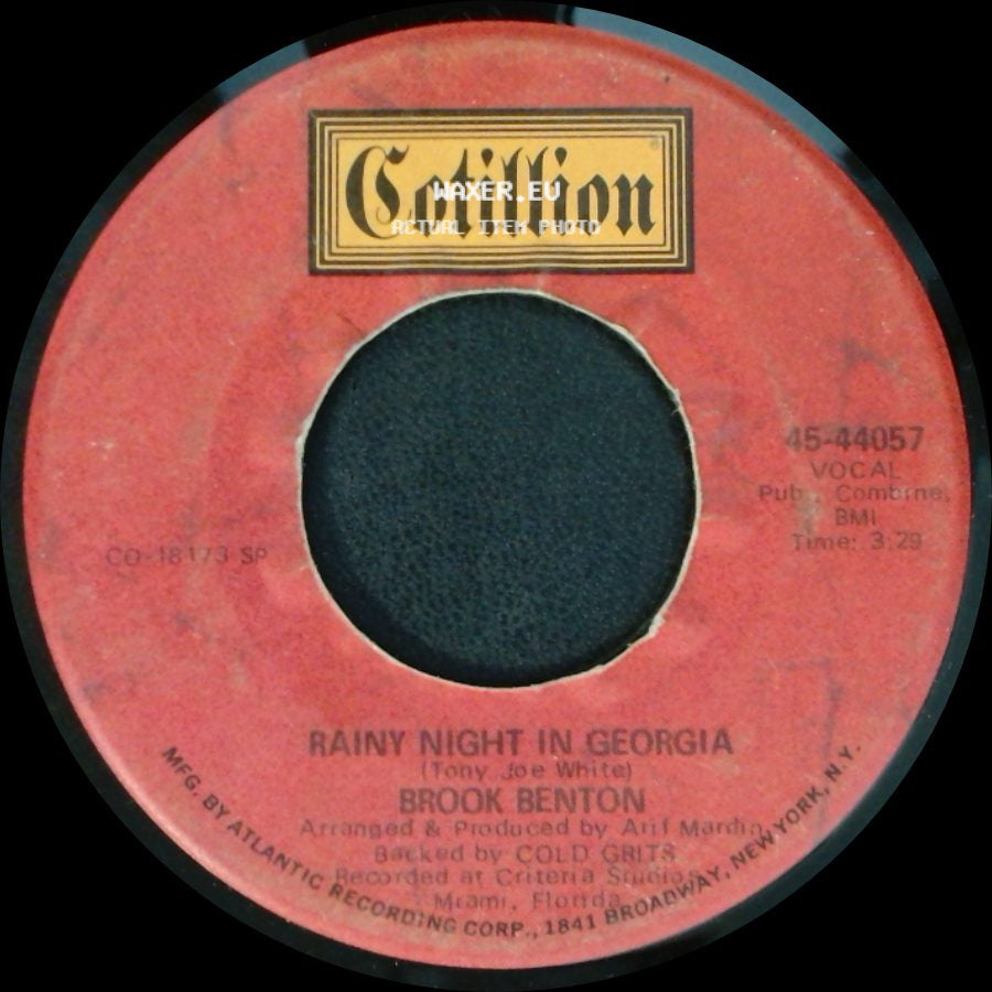Brook Benton - Rainy Night In Georgia / Where Do I Go From Here side A