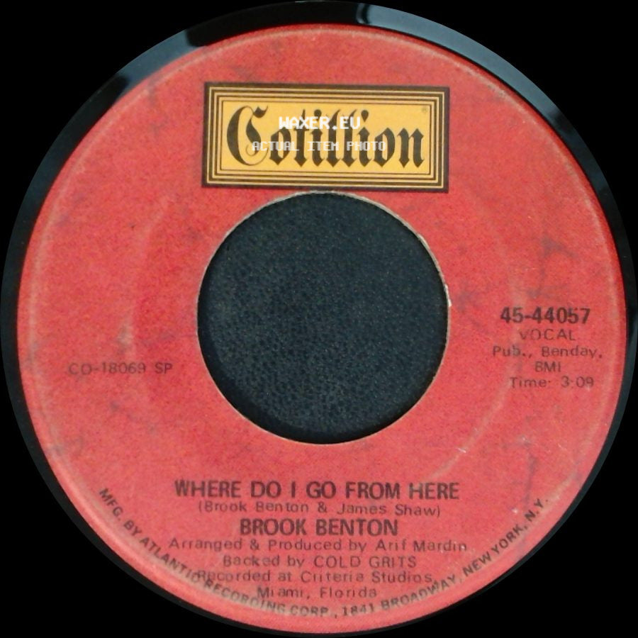 Brook Benton - Rainy Night In Georgia / Where Do I Go From Here side B