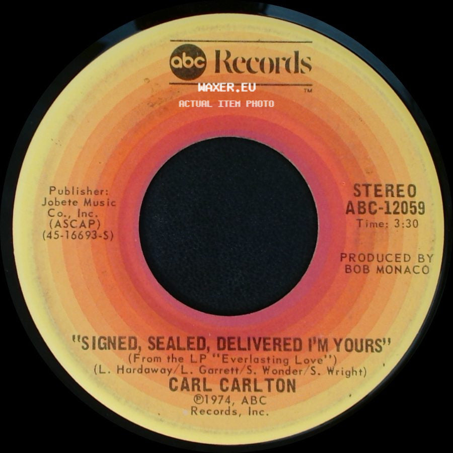 Carl Carlton - Smokin' Room / Signed, Sealed, Delivered I'm Yours side B