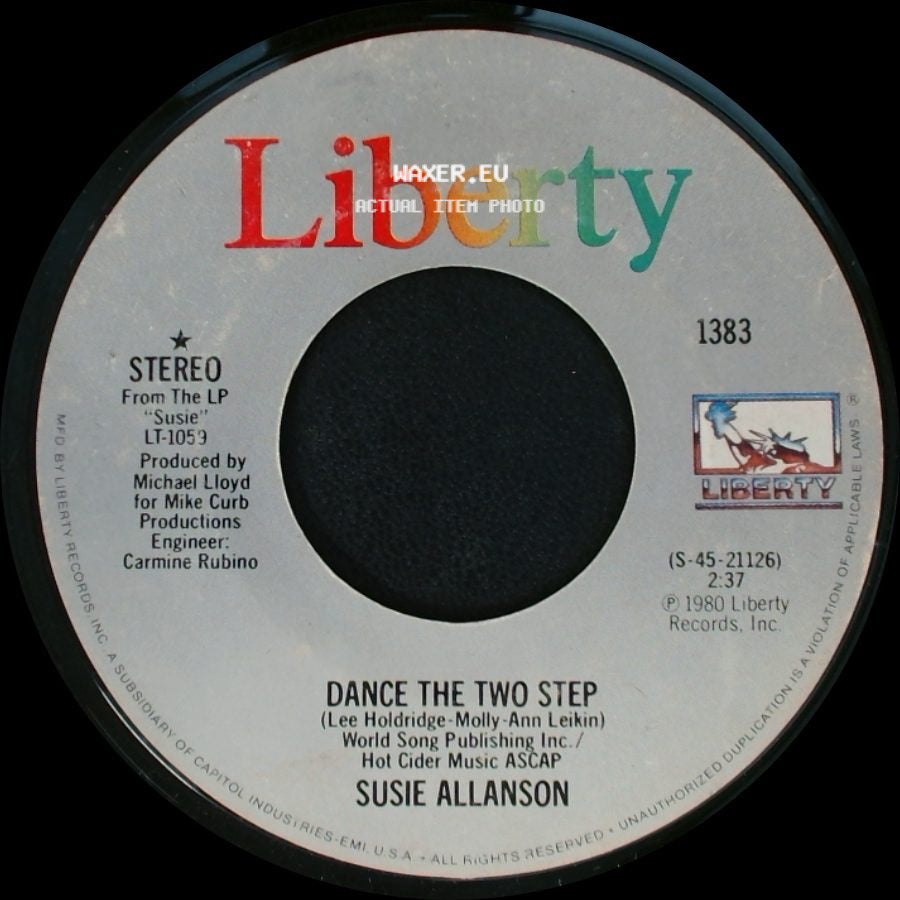 Susie Allanson - Dance The Two Step / You Never Told Me About Goodbye side A
