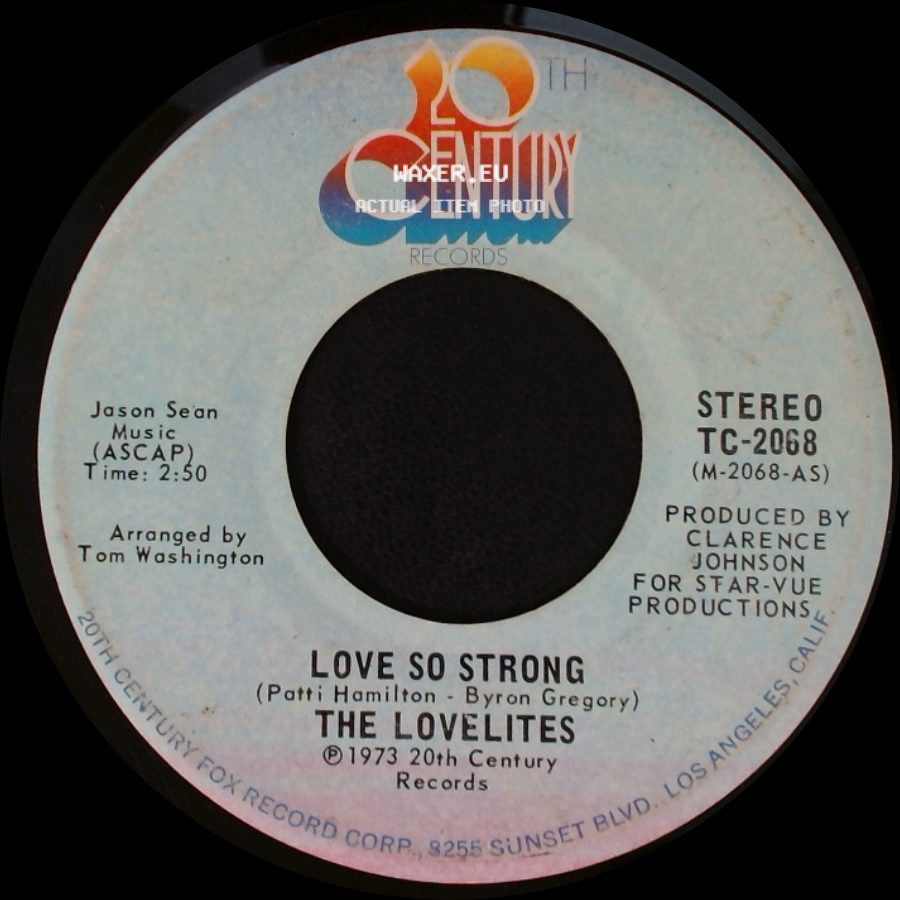 The Lovelites - Love So Strong / Oh My Love side A