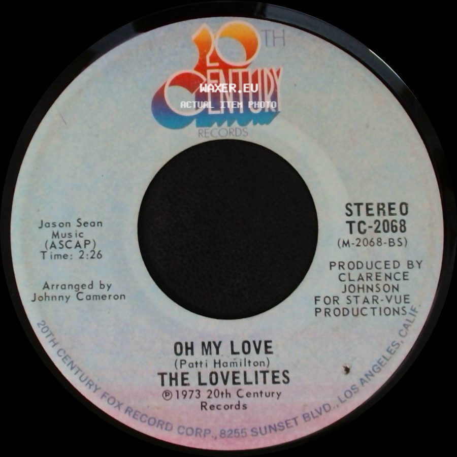 The Lovelites - Love So Strong / Oh My Love side B