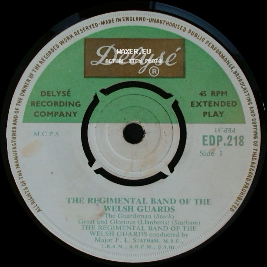 The Regimental Band Of The Welsh Guards - The Guardsman / Great And Glorious (Llanberis) / Unknown Title B side A