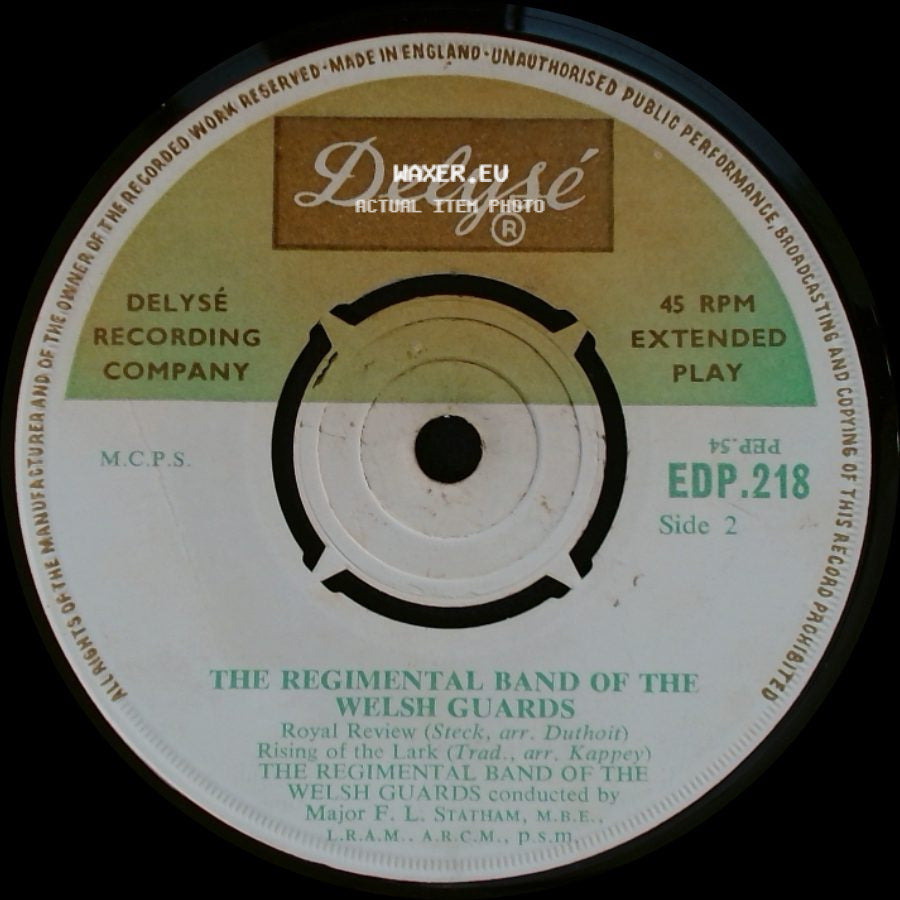 The Regimental Band Of The Welsh Guards - The Guardsman / Great And Glorious (Llanberis) / Unknown Title B side B