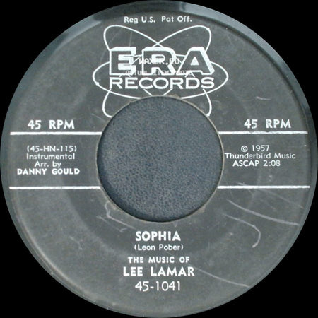 Lee Lamar - Sophia / Teenage Pedal Pushers side A