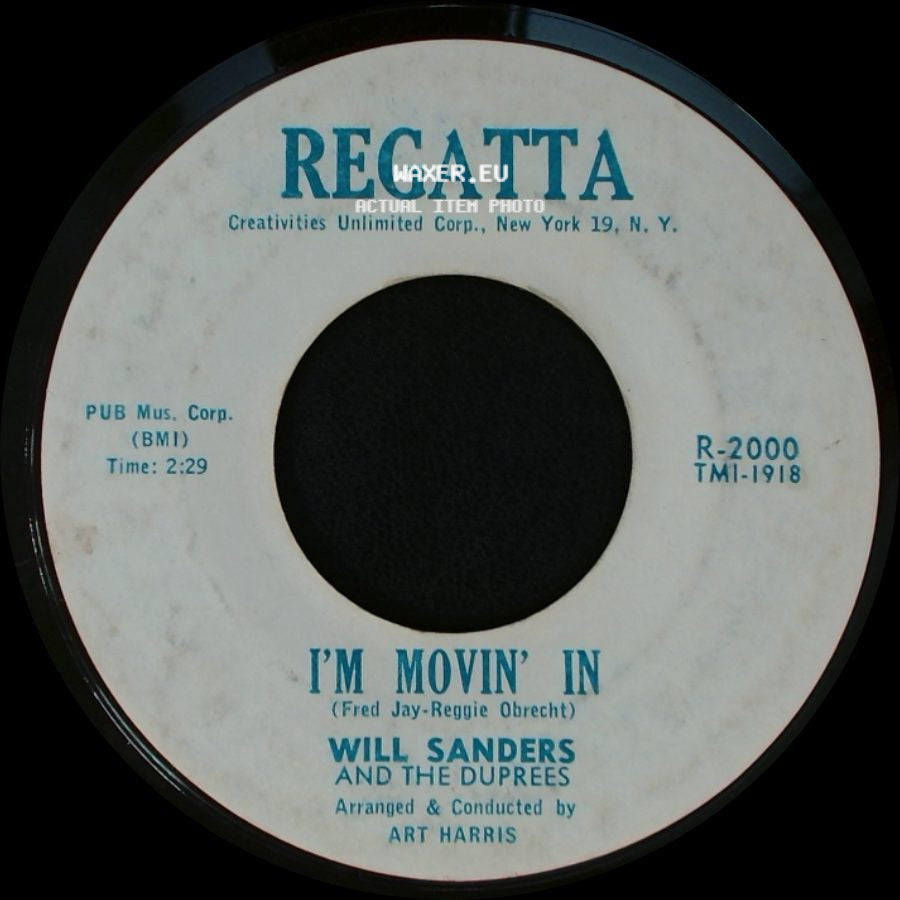 Will Sanders And The Duprees - I'm Movin' In / Summertime side A