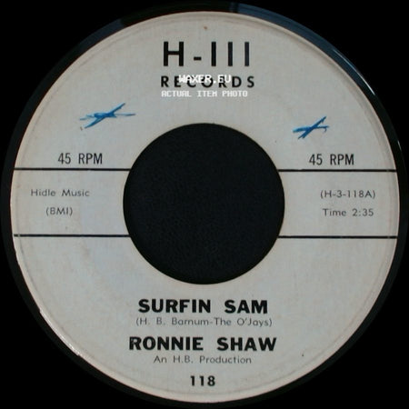 Ronnie Shaw - Surfin Sam / Slow Surfin side A