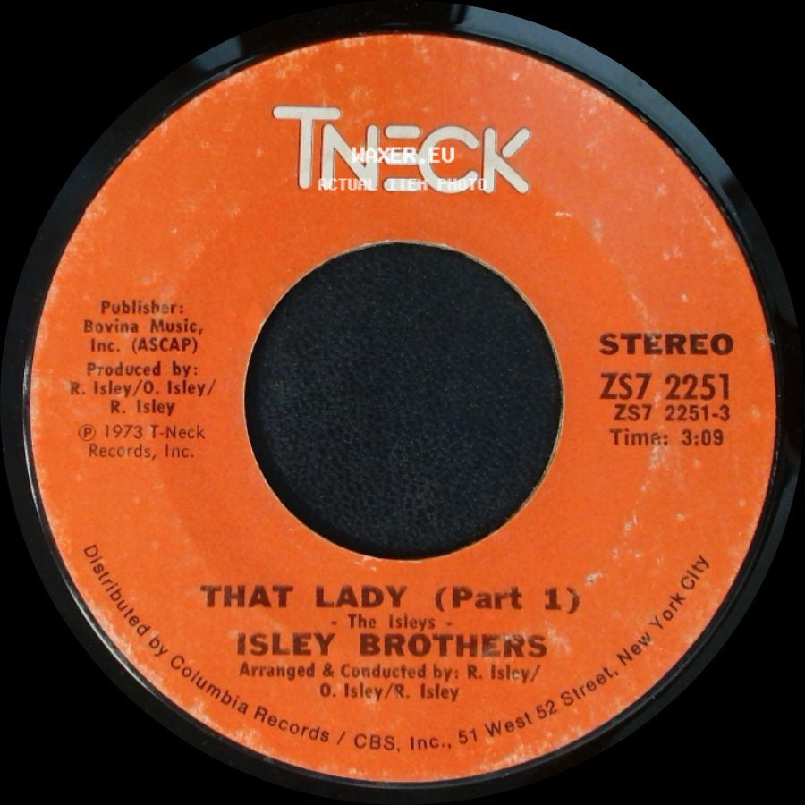 Isley Brothers - That Lady (Part 2) / That Lady (Part 1) side B