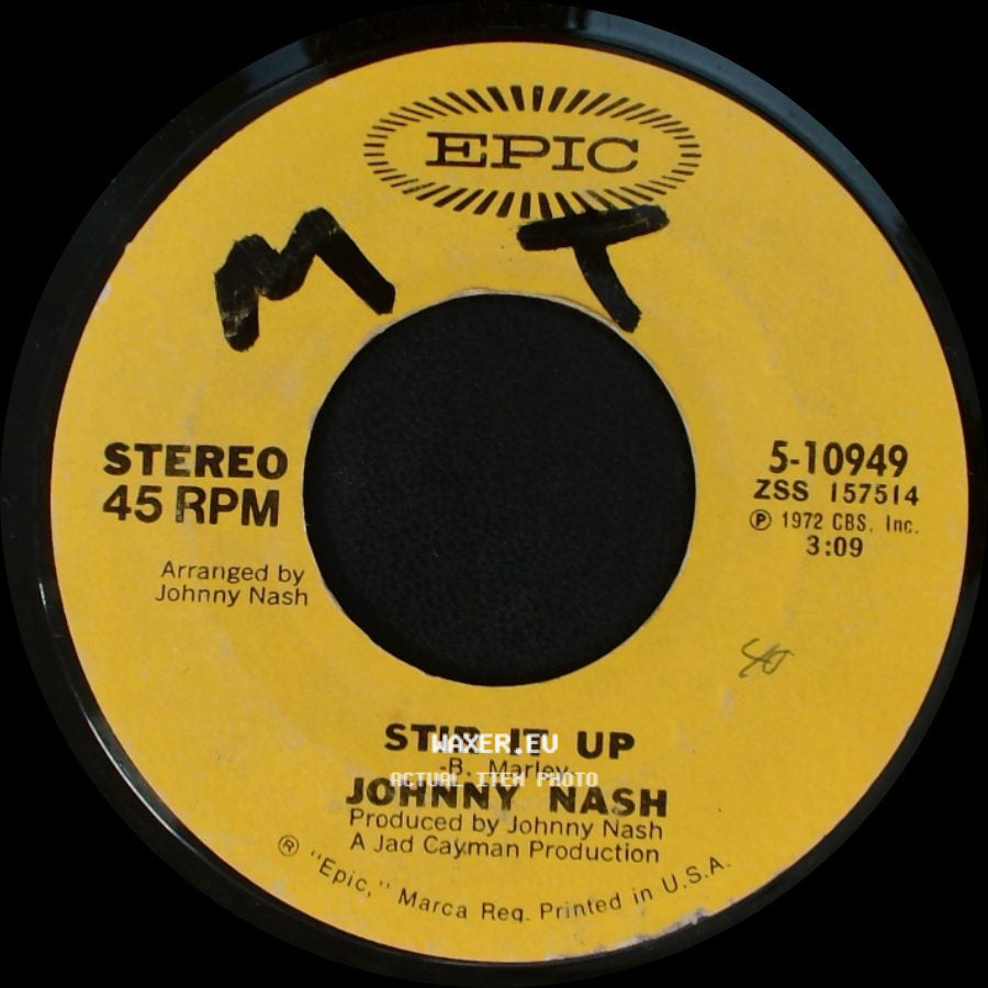 Johnny Nash - Ooh Baby You've Been Good To Me / Stir It Up side B