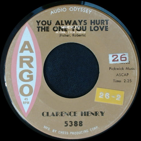 Clarence Henry - Little Suzy / You Always Hurt The One You Love side B
