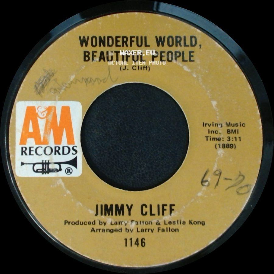 Jimmy Cliff - Waterfall / Wonderful World, Beautiful People side B