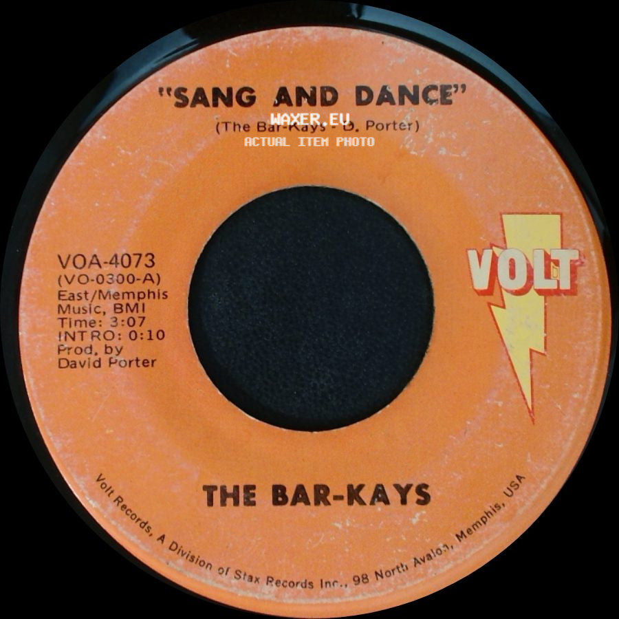 The Bar-Kays - Son Of Shaft / Sang And Dance side B