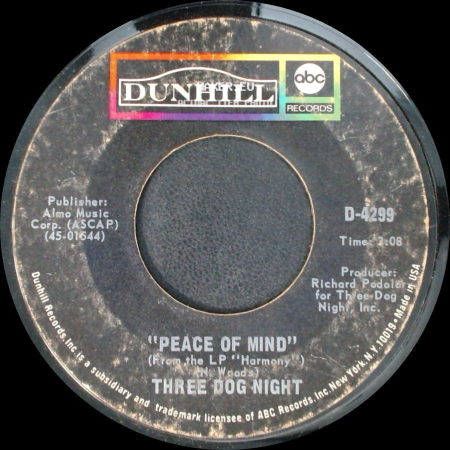 Three Dog Night - Never Been To Spain / Peace Of Mind side B