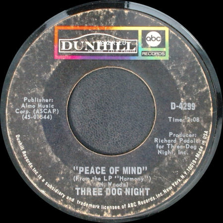 Three Dog Night - Never Been To Spain / Peace Of Mind side B