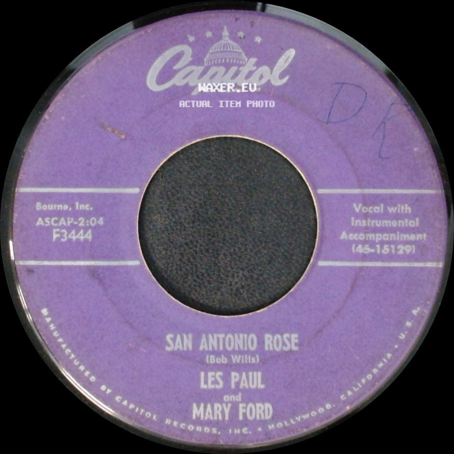 Les Paul And Mary Ford - Cimarron (Roll On) / San Antonio Rose side B