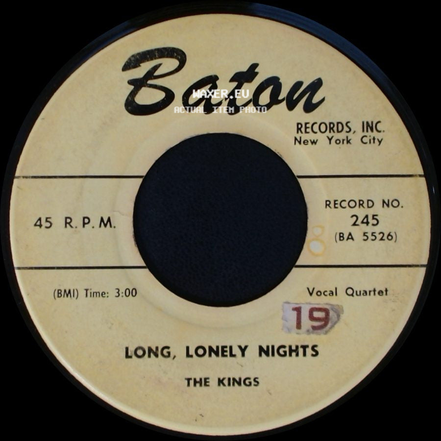 The Kings - Long, Lonely Nights / Let Me Know side A