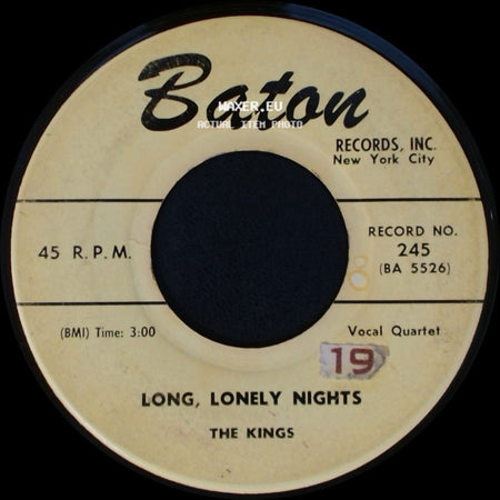 The Kings - Long, Lonely Nights / Let Me Know side A
