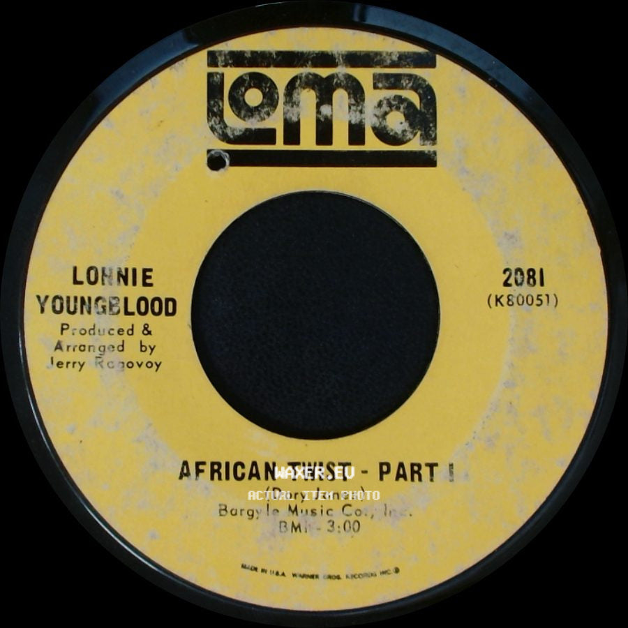 Lonnie Youngblood - African Twist - Part Ii / African Twist - Part 1 side B