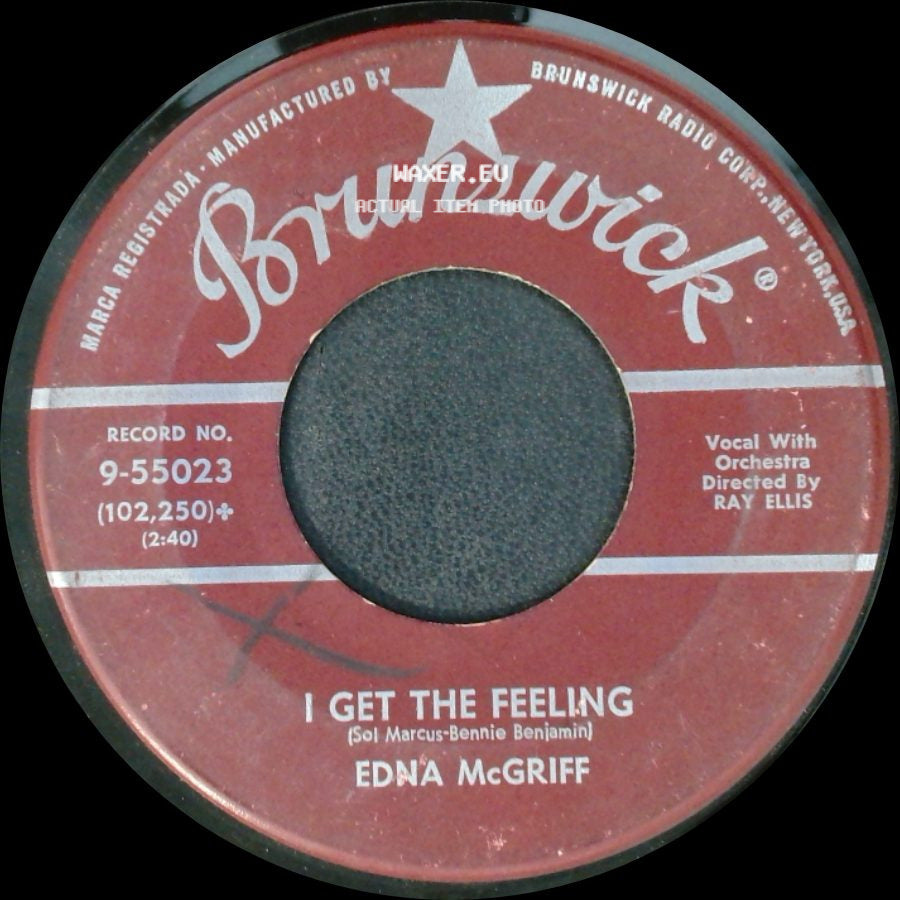 Edna Mcgriff - I Get The Feeling / I Hurt Too Much To Cry side A