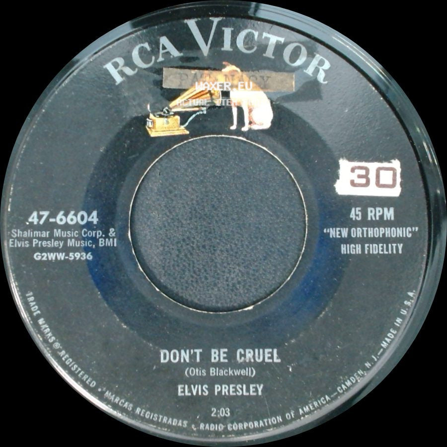 Elvis Presley - Don't Be Cruel / Hound Dog side A