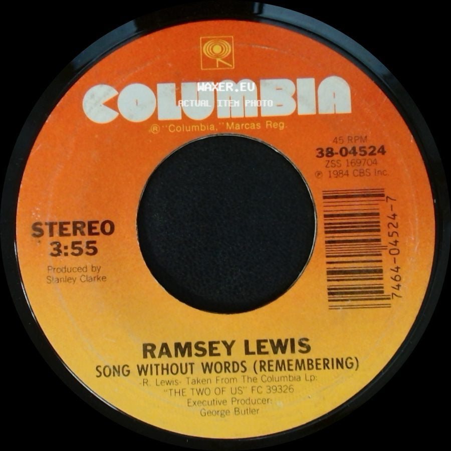 Ramsey Lewis - Song Without Words (Remembering) / The Two Of Us side A