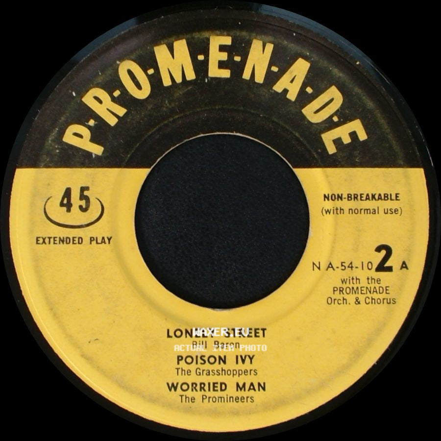 Bill Baron / The Grasshoppers / The Promineers - Unknown Title A / Lonely Street / Poison Ivy / Worried Man side B
