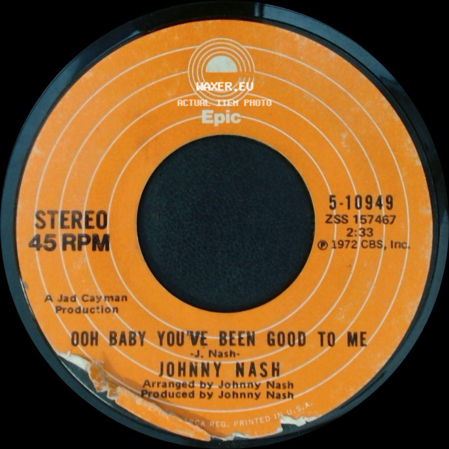 Johnny Nash - Ooh Baby You've Been Good To Me / Stir It Up side A