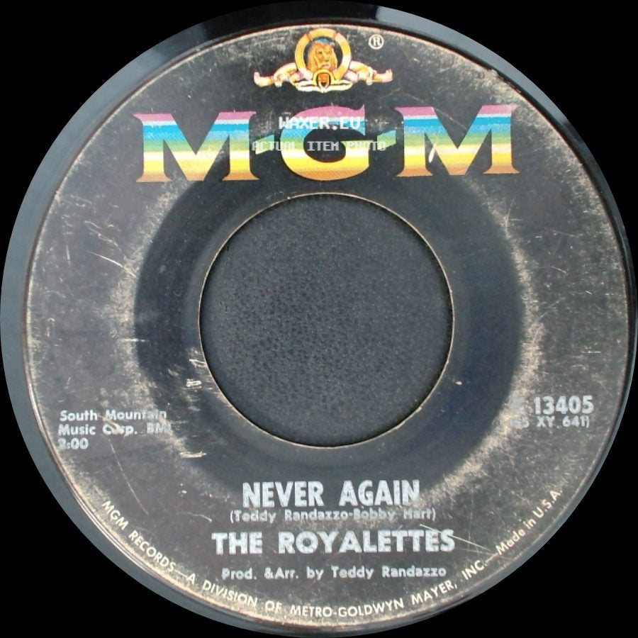 The Royalettes - I Want To Meet Him / Never Again side B