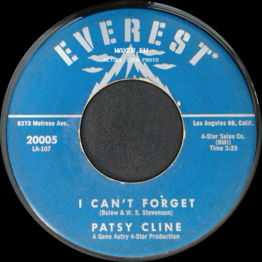 Patsy Cline - I Don't Wanta / I Can't Forget side B