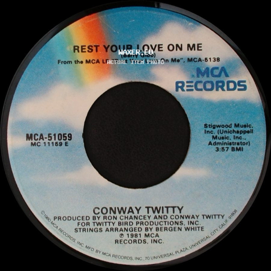 Conway Twitty - I Am The Dreamer (You Are The Dream) / Rest Your Love On Me side B