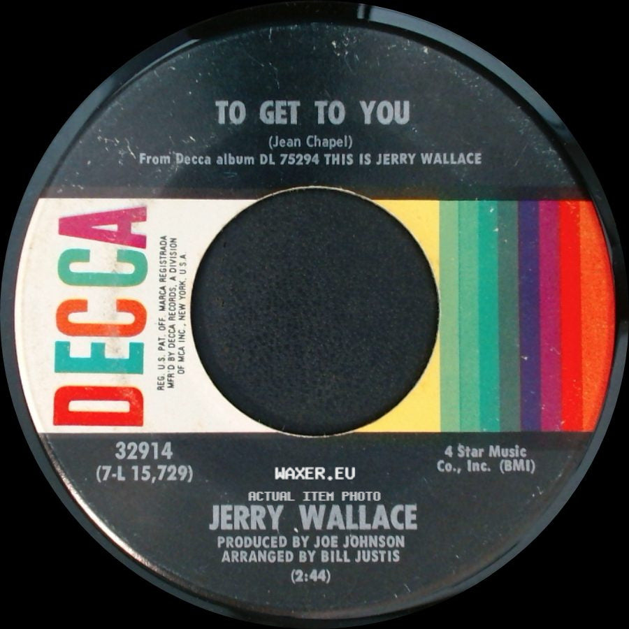 Jerry Wallace - Time / To Get To You side B