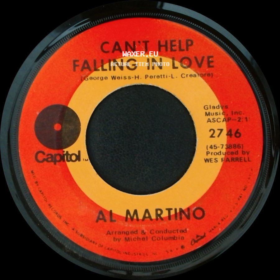 Al Martino - Can't Help Falling In Love / You're All The Woman That I Need side A