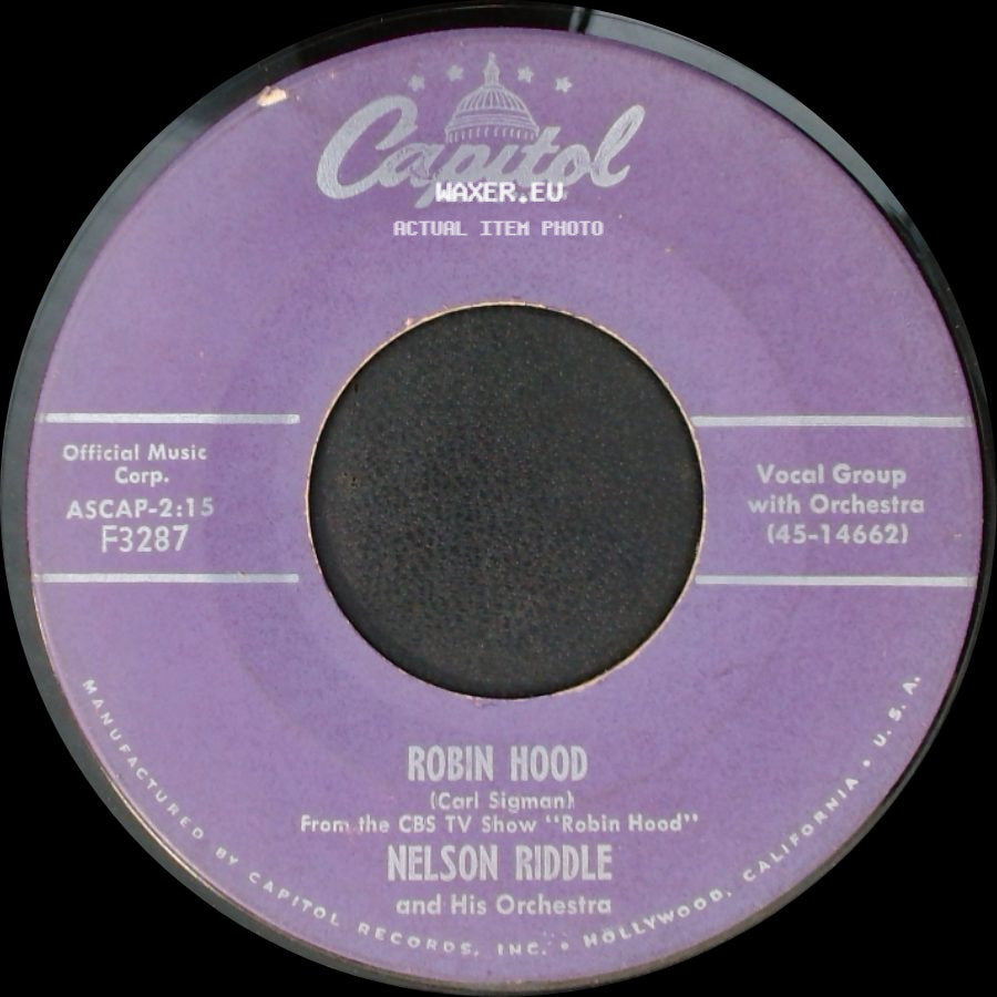 Nelson Riddle And His Orchestra - Robin Hood / Lisbon Antigua side A