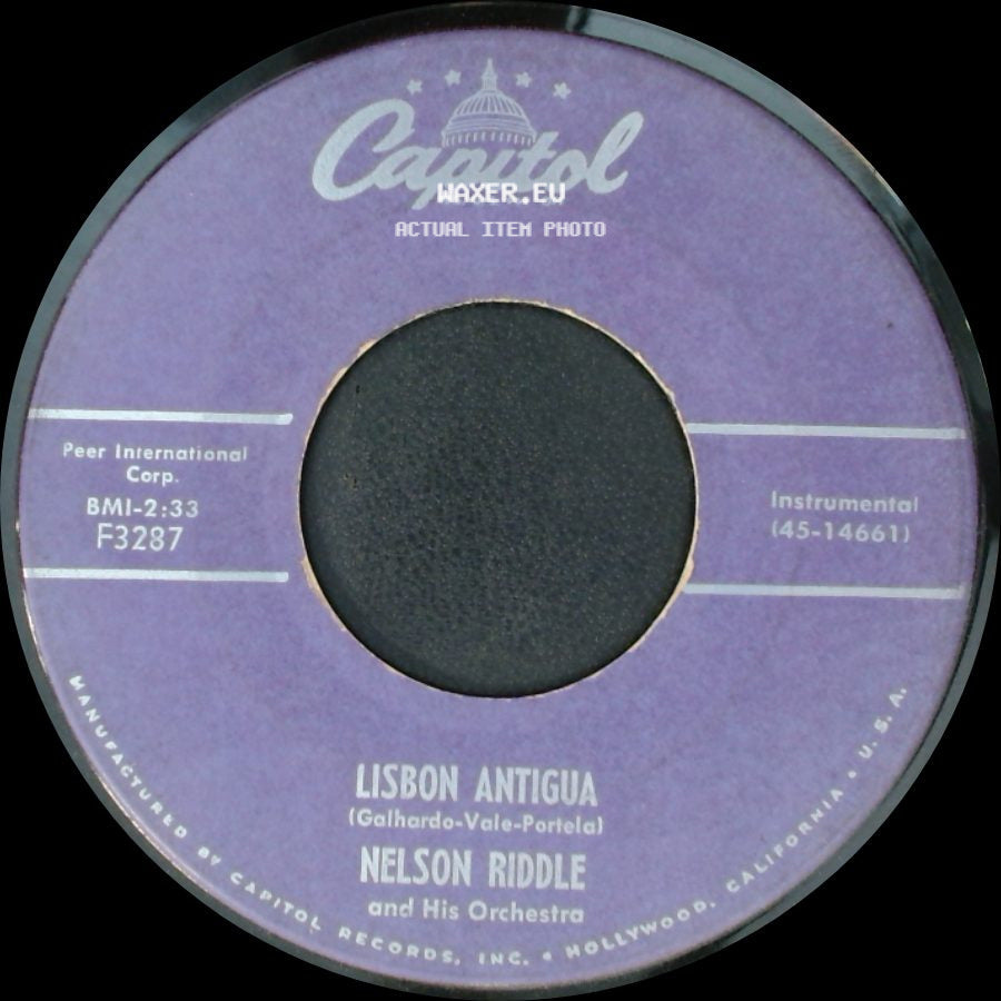 Nelson Riddle And His Orchestra - Robin Hood / Lisbon Antigua side B