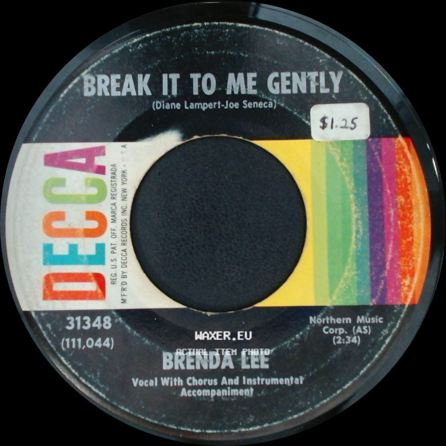 Brenda Lee - Break It To Me Gently / So Deep side A