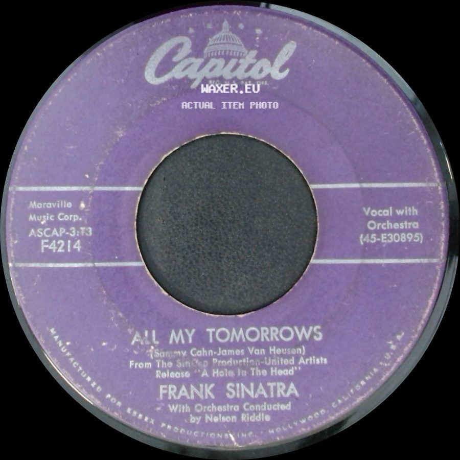 Frank Sinatra - High Hopes / All My Tomorrows side B