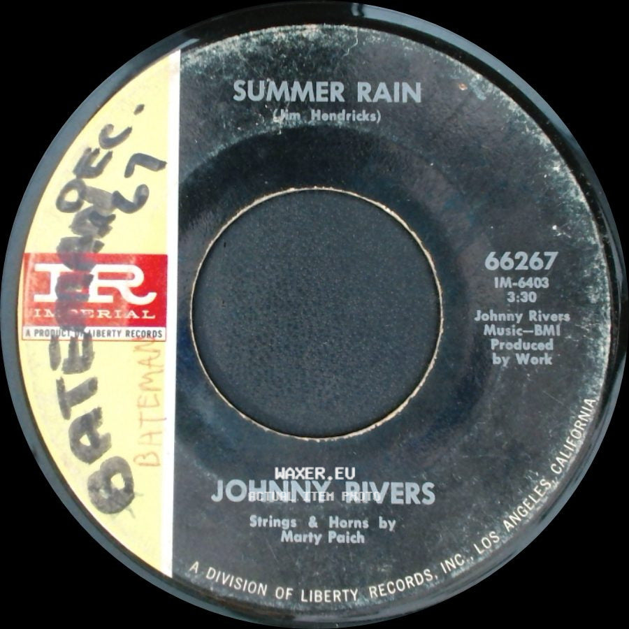 Johnny Rivers - Memory Of The Coming Good / Summer Rain side B