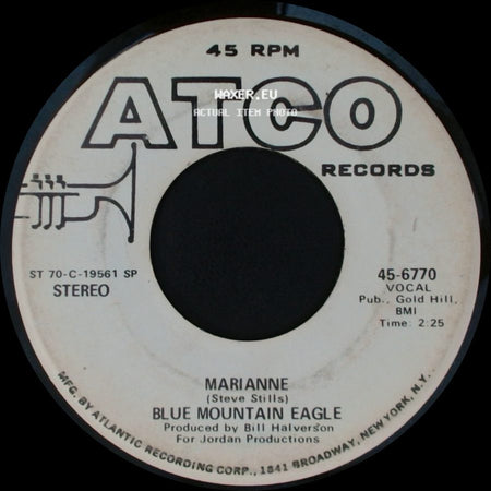Blue Mountain Eagle - Marianne / Marianne side B