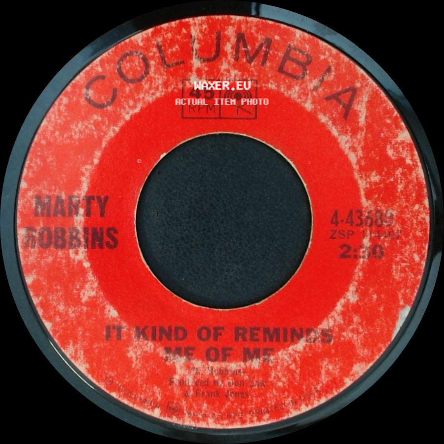 Marty Robbins - The Shoe Goes On The Other Foot Tonight / It Kind Of Reminds Me Of Me side B