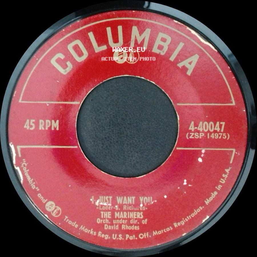 The Mariners - I See The Moon / I Just Want You side B