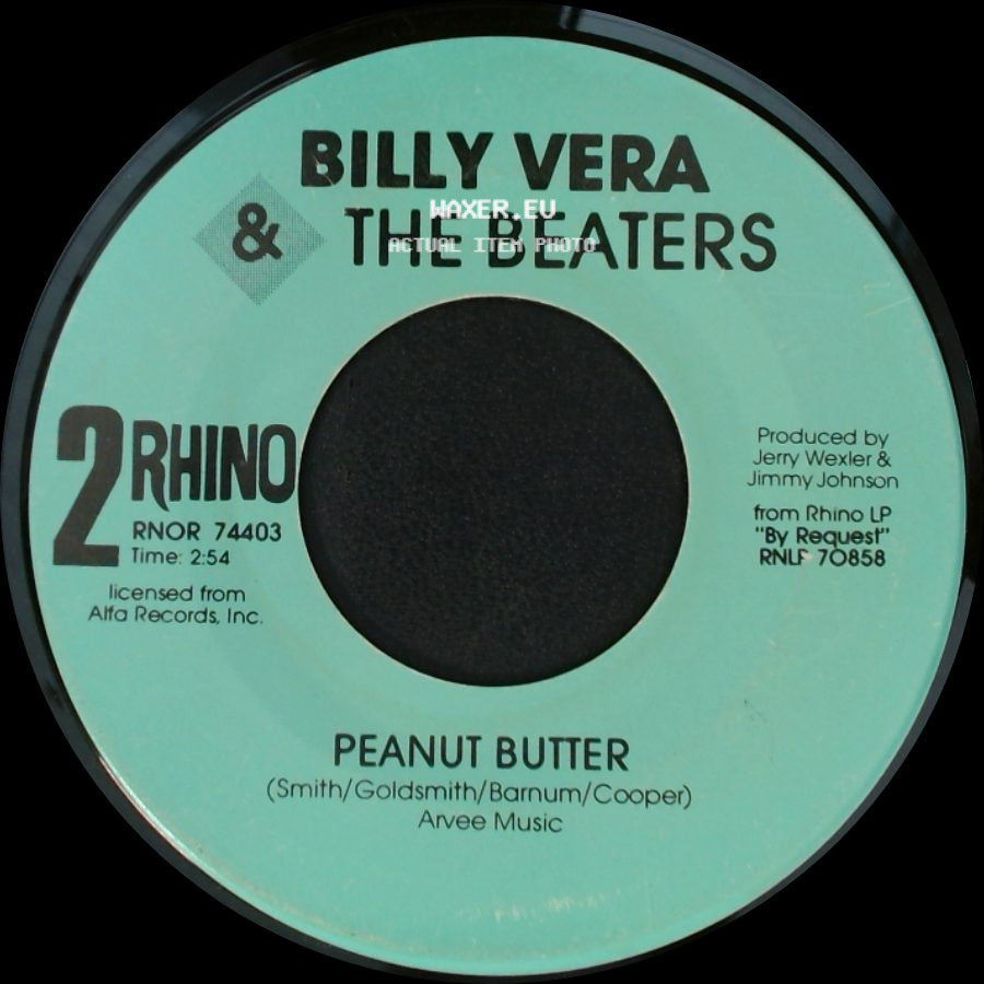 Billy Vera & The Beaters - At This Moment / Peanut Butter side B