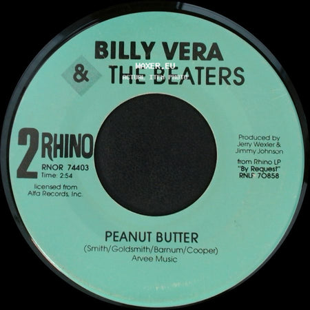 Billy Vera & The Beaters - At This Moment / Peanut Butter side B
