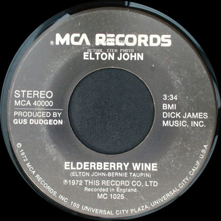 Elton John - Elderberry Wine / Crocodile Rock side A
