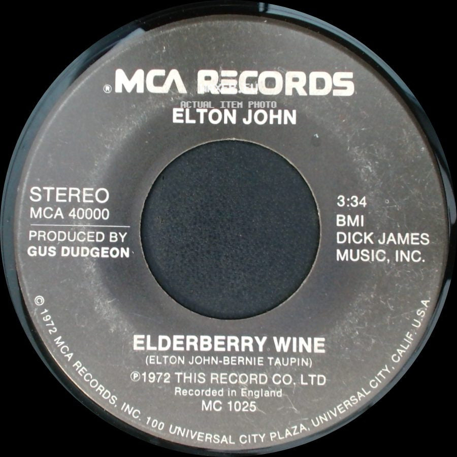 Elton John - Elderberry Wine / Crocodile Rock side A