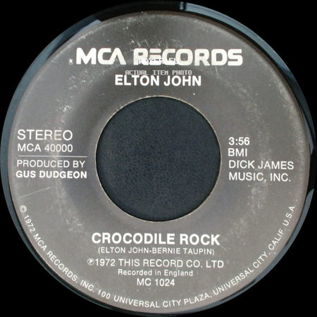 Elton John - Elderberry Wine / Crocodile Rock side B